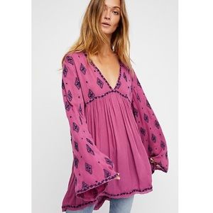 SOLD! Free People Diamond Embroidered Tunic